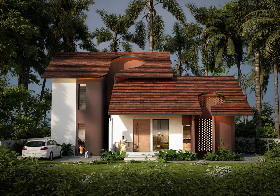 contemporary small residential project in Kerala, a VIVID architecture project