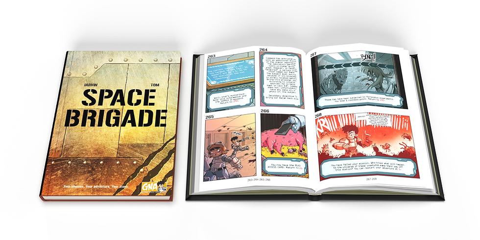 Space Brigade Graphic Adventure Novel