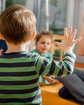 Children and Teacher in Kindergarten