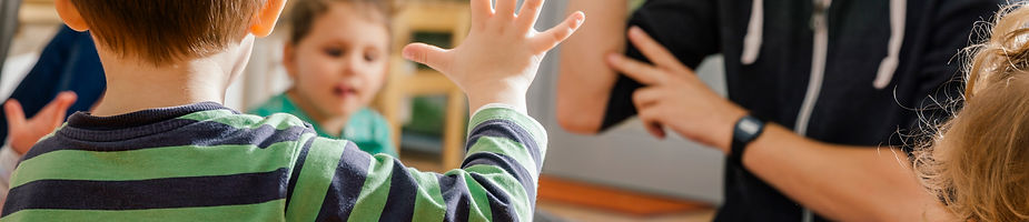 Children and Teacher in Kindergarten