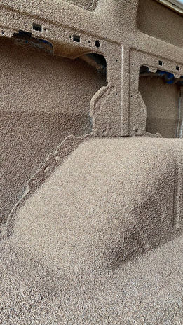 fourgon isolé au liège projeté