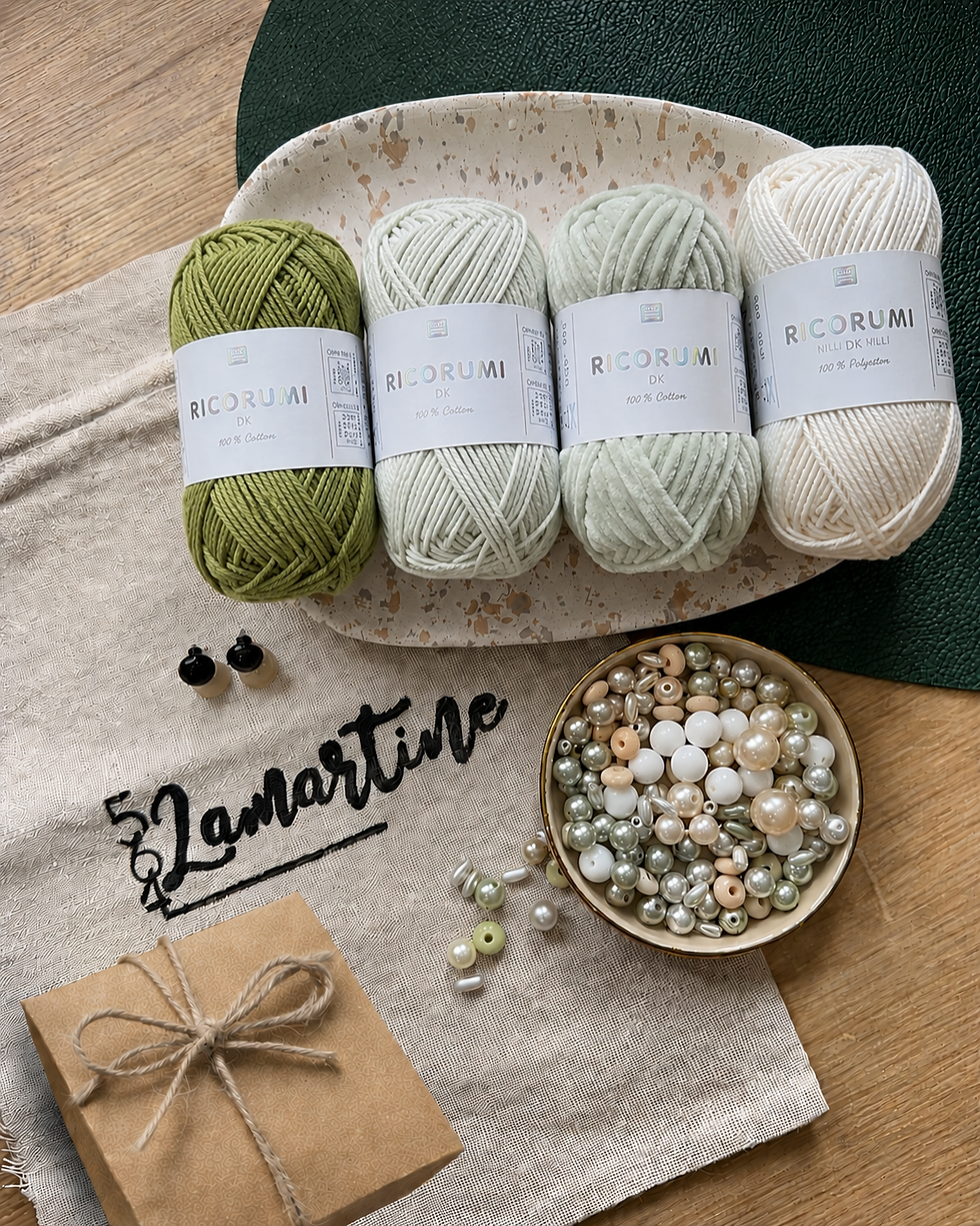 Miniature : Kit Crochet + Inscription CAL Mystère « Souffle d'Été » - Vert