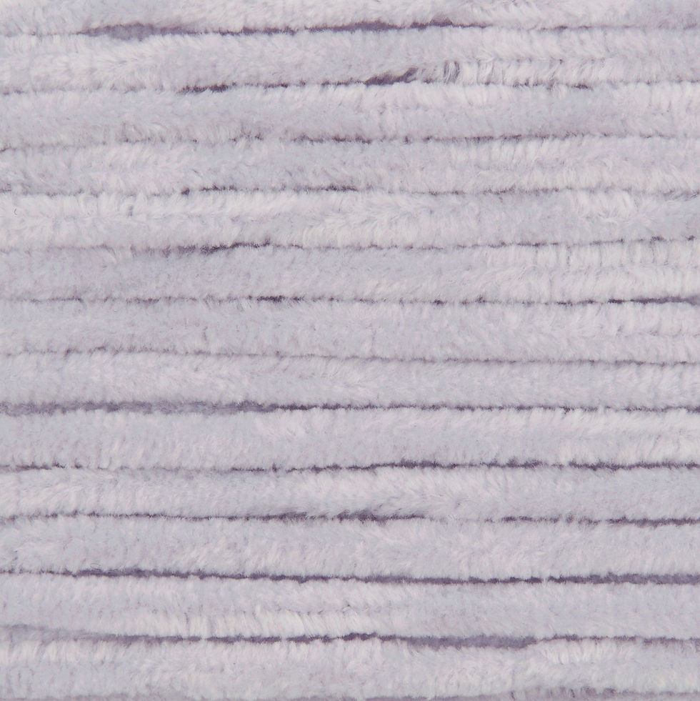 Miniature : Texture du fil chenille lavande pâle Lila givré – Creative Chenillove