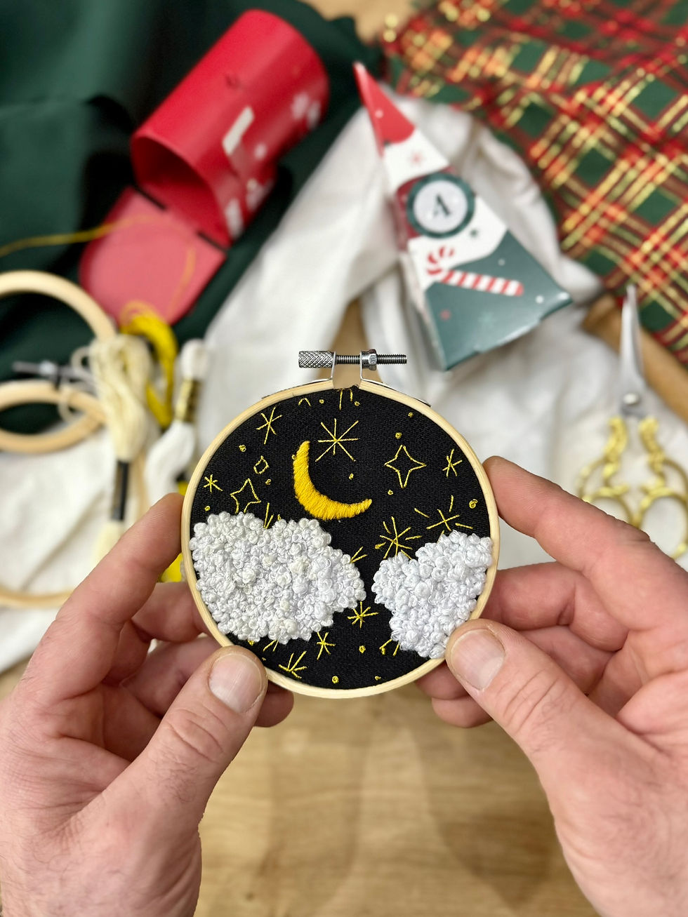 Miniature : Patron de broderie PDF OFFERT - "Nuit étoilées d’hiver"- 564Lamartine