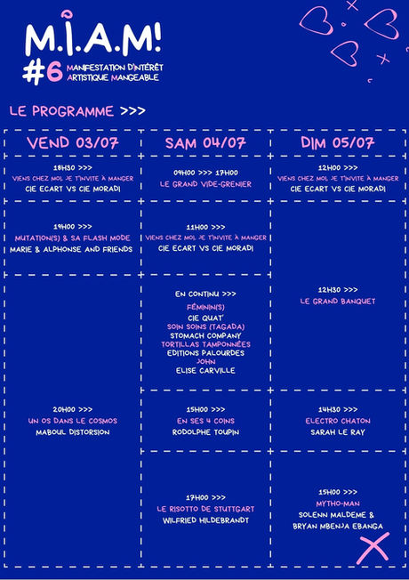 grille programme M.I.A.M!#6