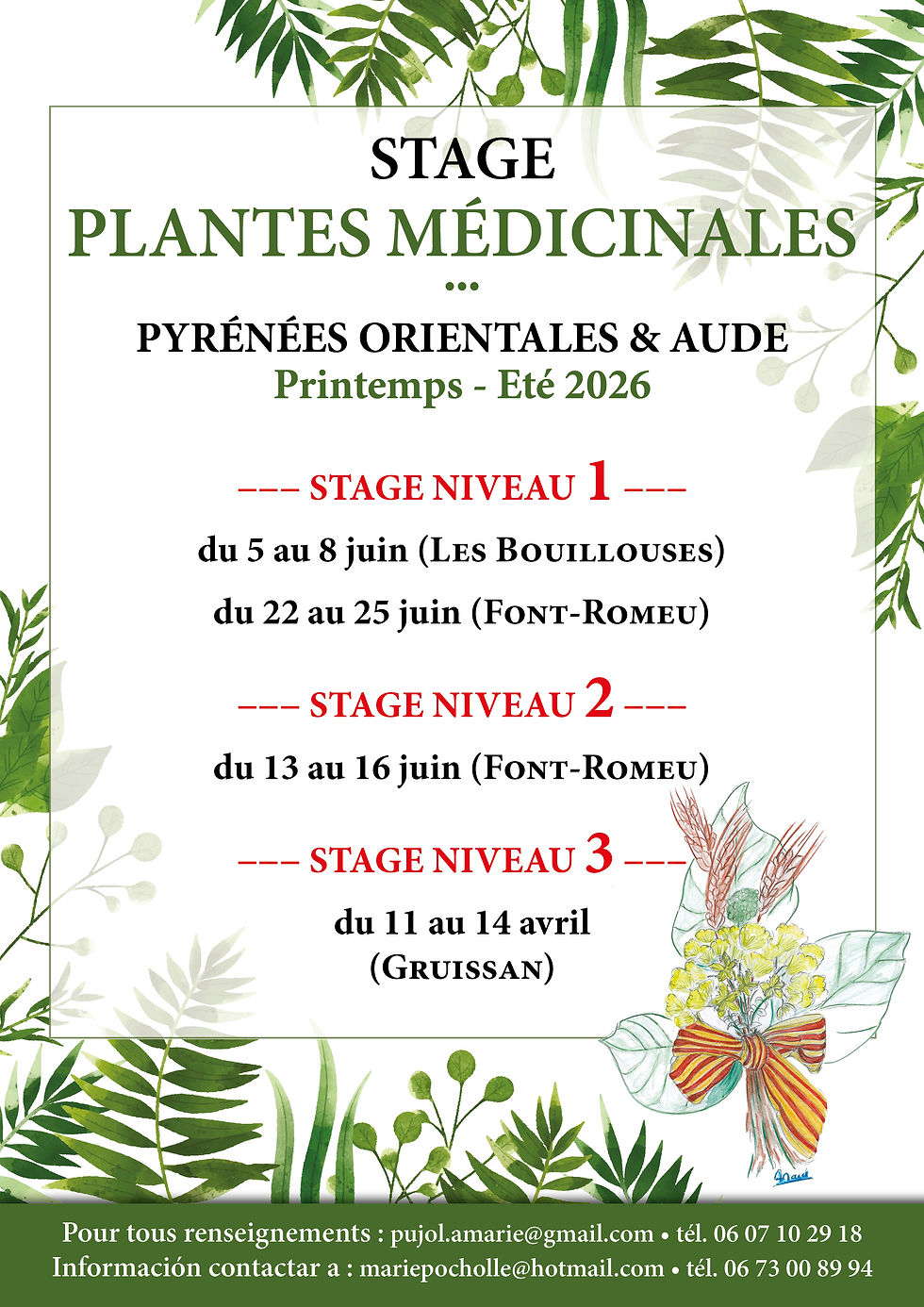 4 - AFFICHE STAGES ETE 2026
