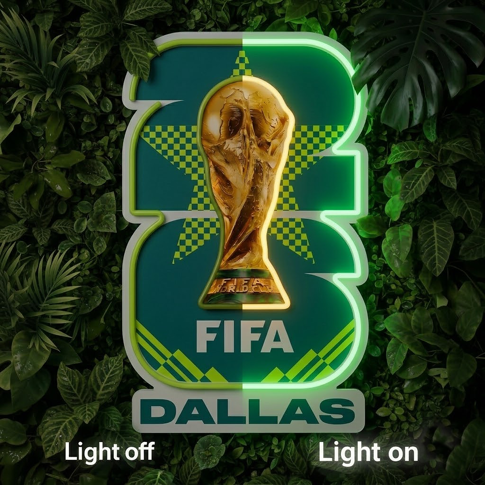 Thumbnail: Dallas 2026 FIFA World Cup Neon Sign