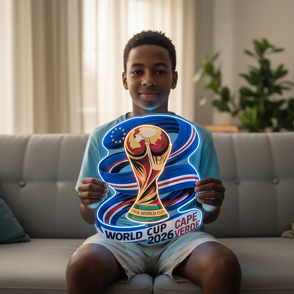 Thumbnail: Cape Verde  World Cup Neon Sign