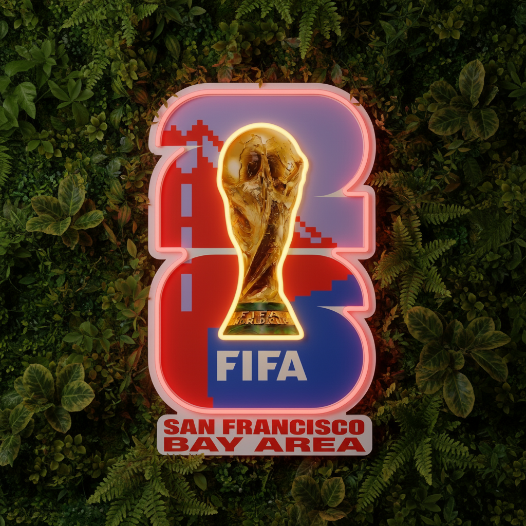 San Francisco Bay 2026 FIFA World Cup Neon Sign