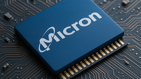 Een chip van het bedrijf Micron
