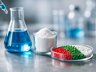 Reageerbuisje en chemicaliën