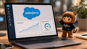 Beeldscherm met Salesforce