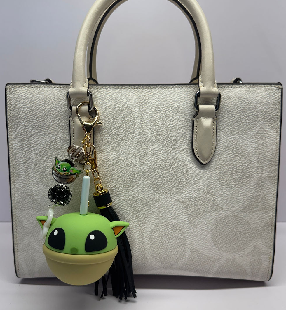 Thumbnail: Candy Apple Grogu/The Child Figure Made into a Bag Charm
