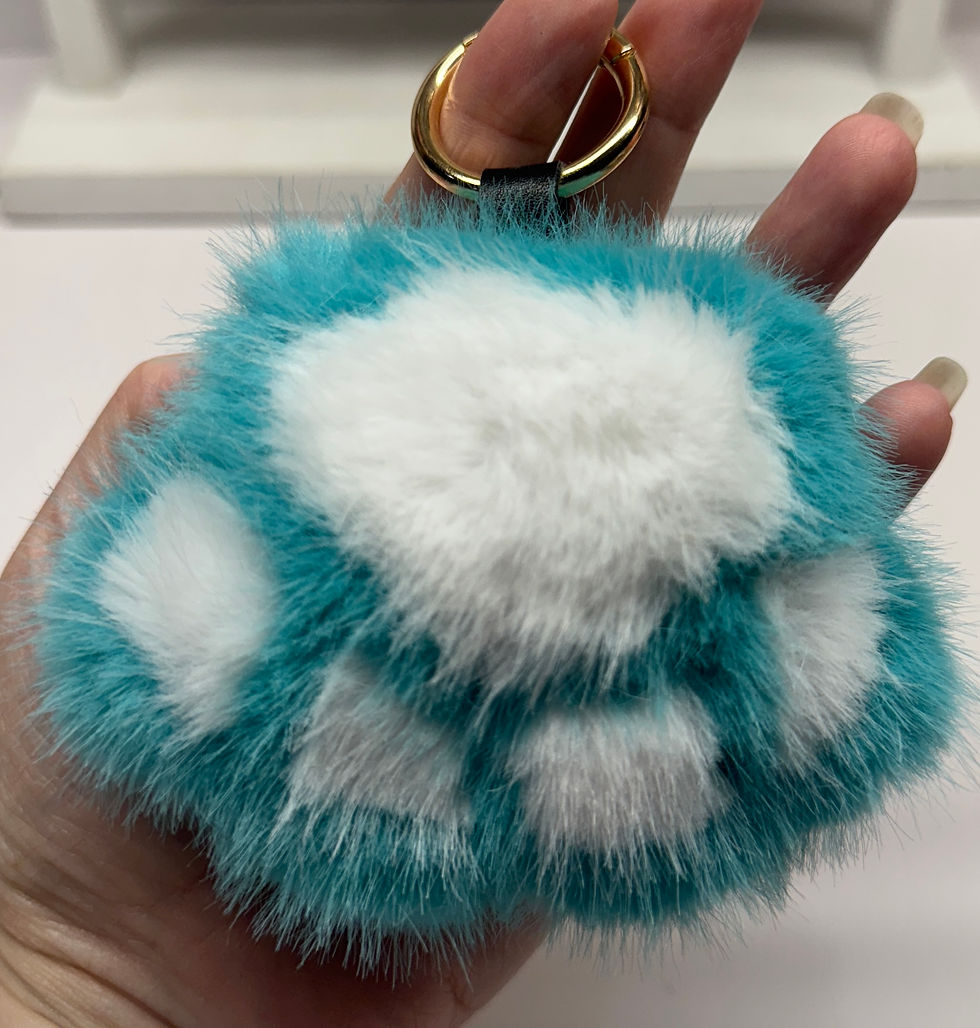 Thumbnail: Fluffy Paw Keychain or Bag/Purse Charm
