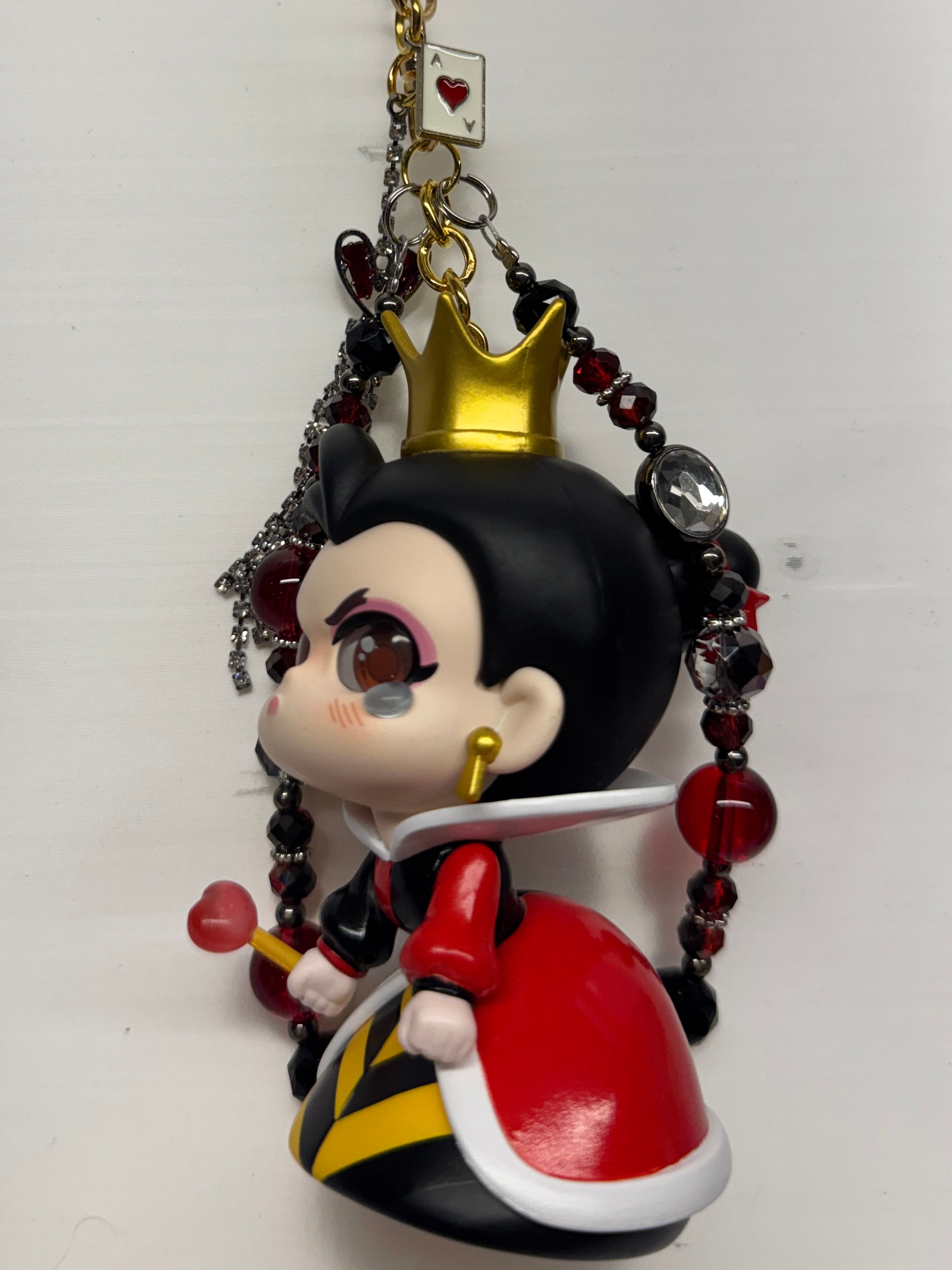 Queen of Hearts B Villains Series Figure Made into a Keychain or Bag Charm