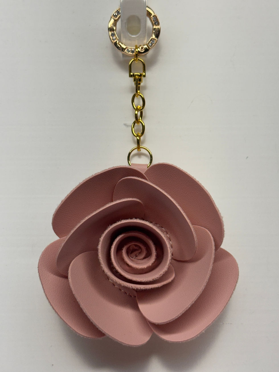 Thumbnail: Leather Rose Keychain or Bag Charm