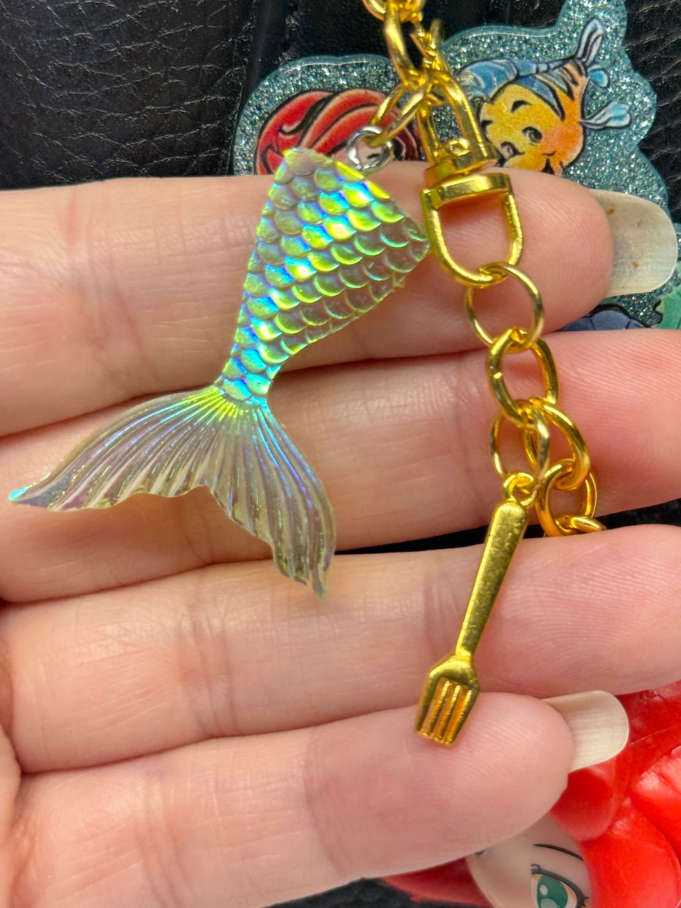 Thumbnail: Ariel Figurine Made into a Keychain or Bag/Purse Charm