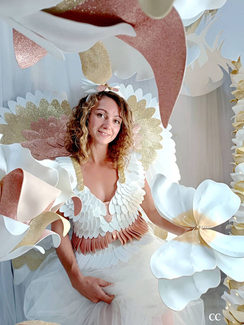 décor floral pour shooting photo