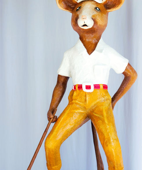 création unique en papier maché