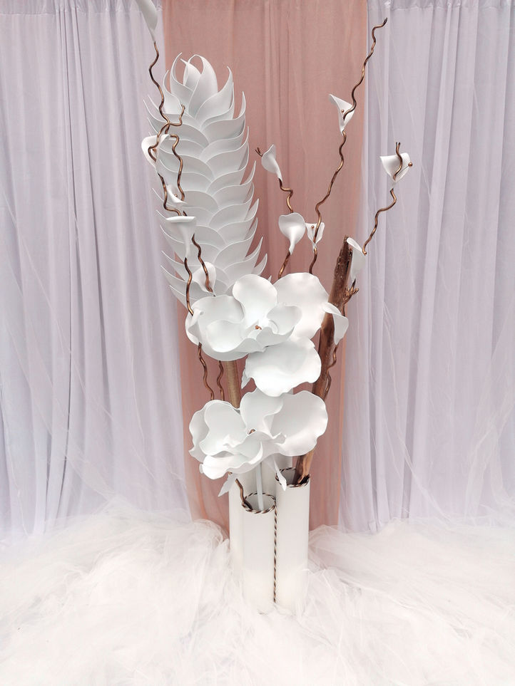 Fleur sculptée XXL pour photographies publicitaires et branding