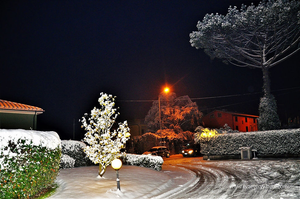 LUCCA, ITALY - SNOW