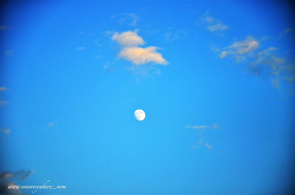 LUCCA, ITALY - SNOW, MOON