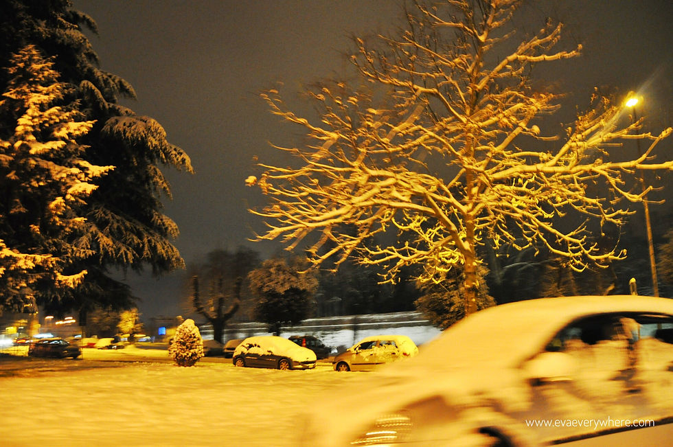 LUCCA, ITALY - SNOW