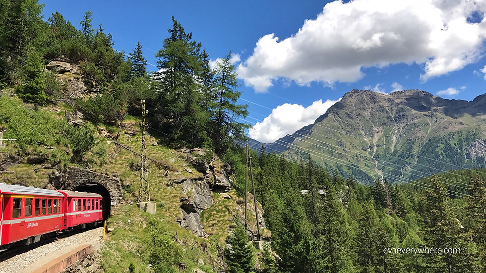 RHAETIAN RALEWAY, BERNINA EXPRESS, SWISS ALPS