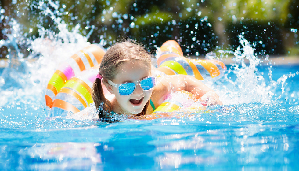 girl swimming
