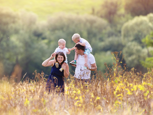 Man and woman, with their 2 boys