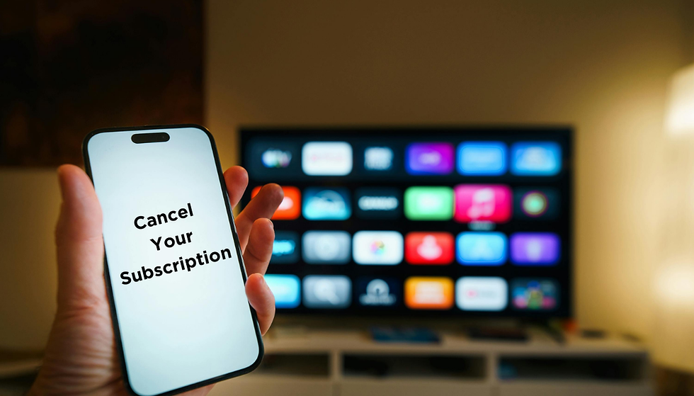 Phone saying cancel your subscription 