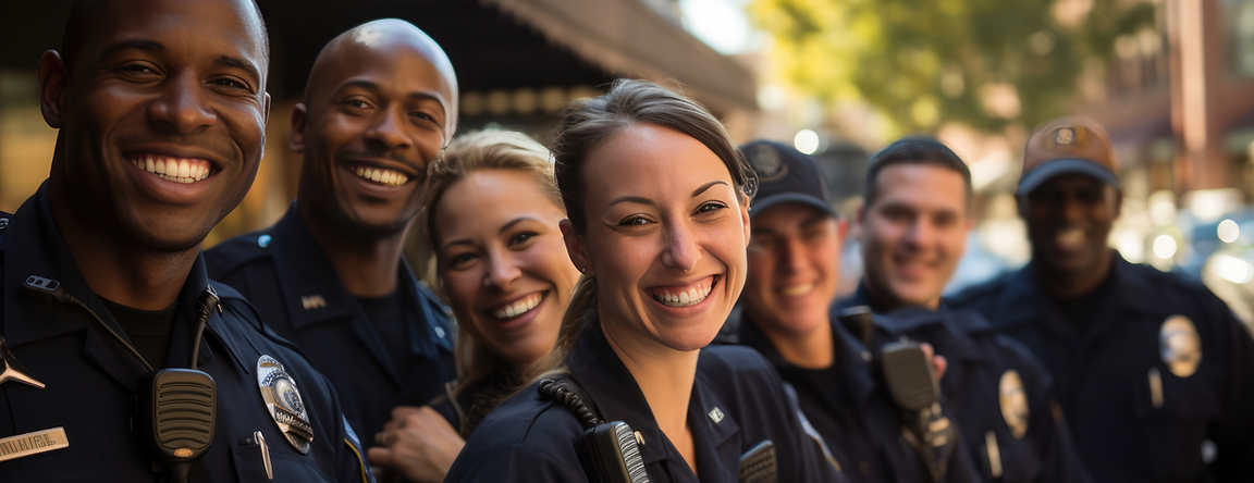 smiling cops