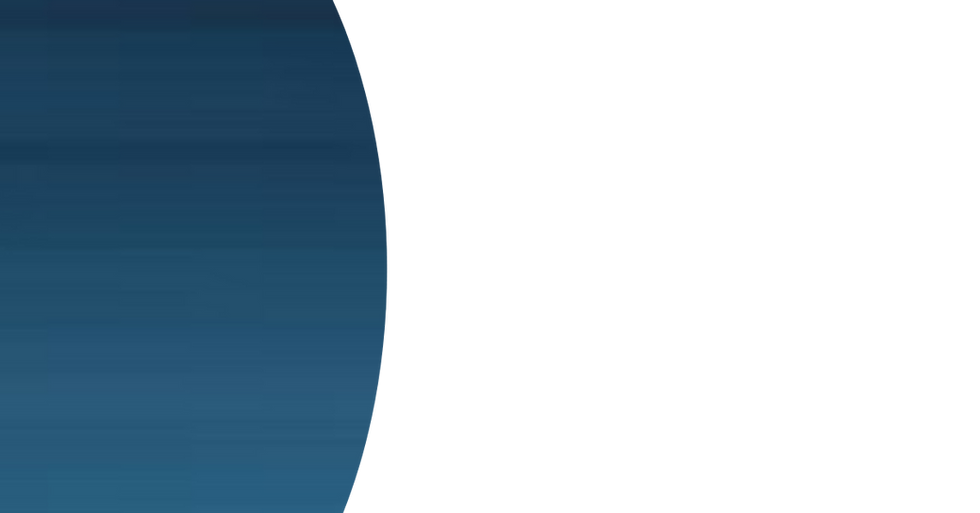 Curved dark blue abstract shape on a solid black background.