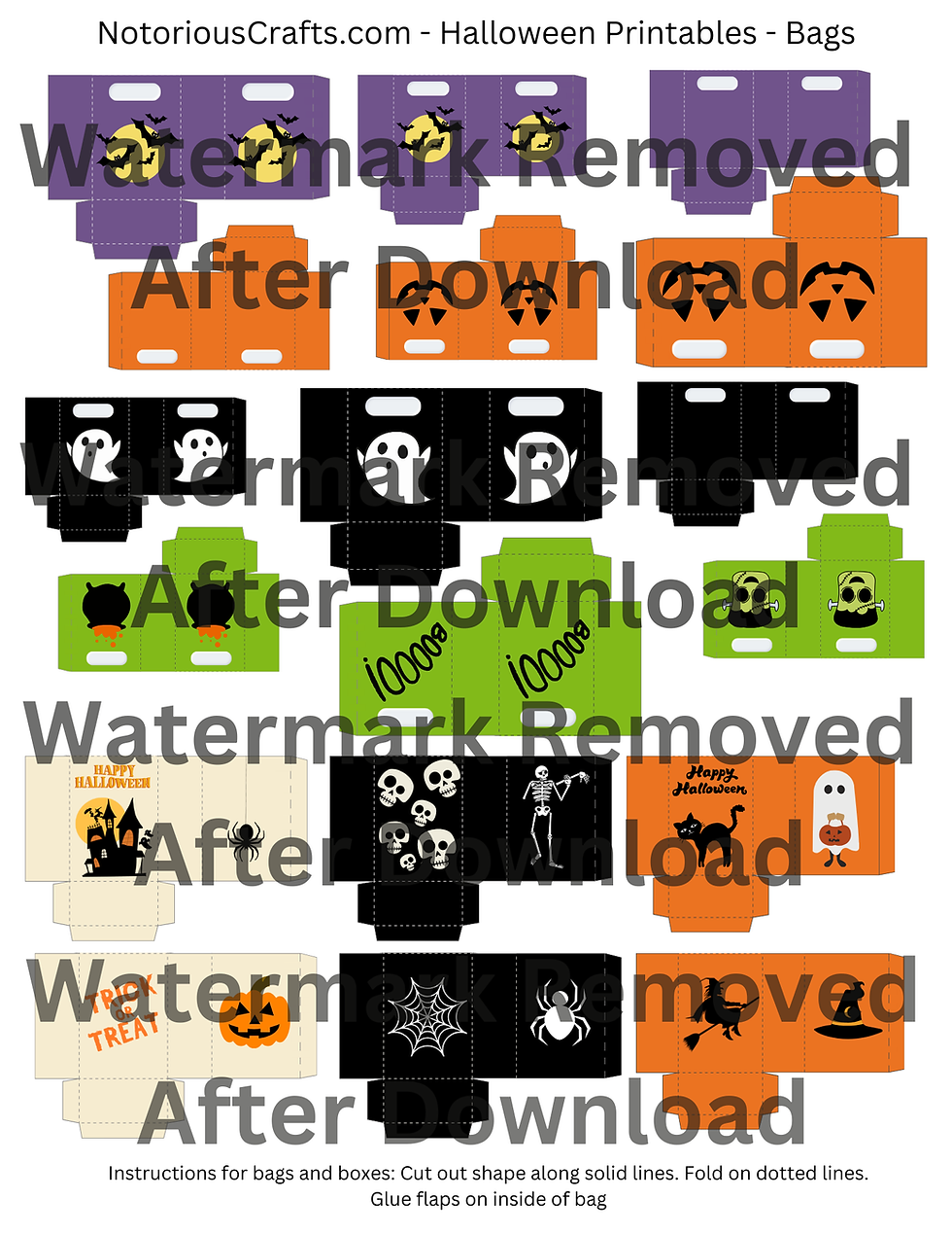 Thumbnail: Halloween Printables for Dollhouse Miniatures - Digital DownloadHalloween
