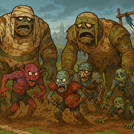 Ligue Bloodbowl - jours 3 & 4 - Morts-Vivants et Gobelins