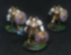 Les annihilators, unité de 3 petits mastodontes avec leur énorme armure, marteau et bouclier.