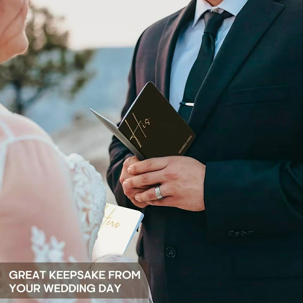 Thumbnail: His & Her’s Wedding Vow Book