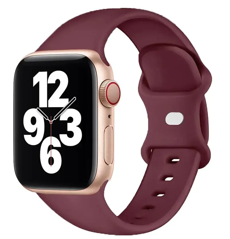 Miniatura: Silicone Strap for Apple Watch Band 44mm 40mm 45mm 41mm 42-38mm Sport Wrist