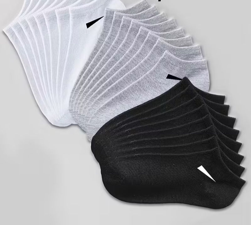 10/20 pares de meias masculinas e femininas de corte baixo – meias atléticas