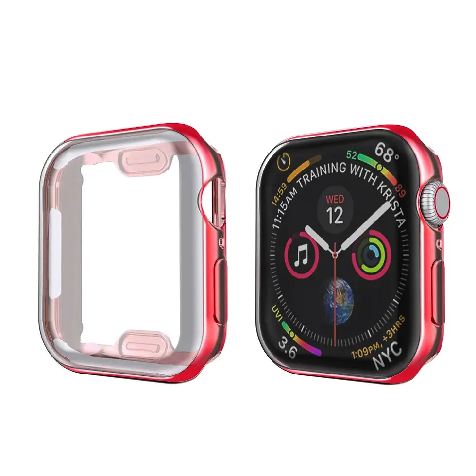 Miniatura: Cover for Apple Watch Case 44mm 40mm 45mm 41mm 42mm 38mm TPU Bumper Screen