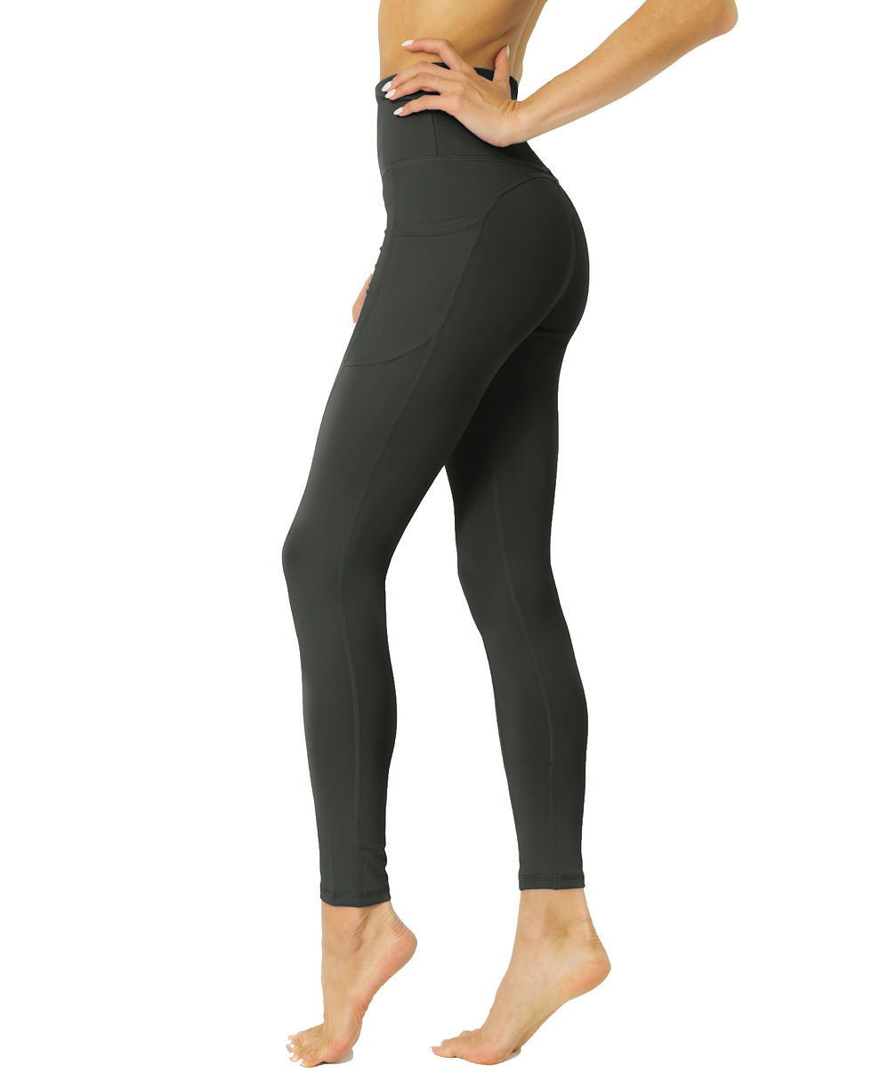Miniatura: High Waisted Yoga Leggings - Slate Grey