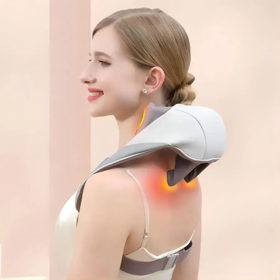 Wireless Neck Shoulder and Back Massager Brushless Motor 6D Deep Tissue
