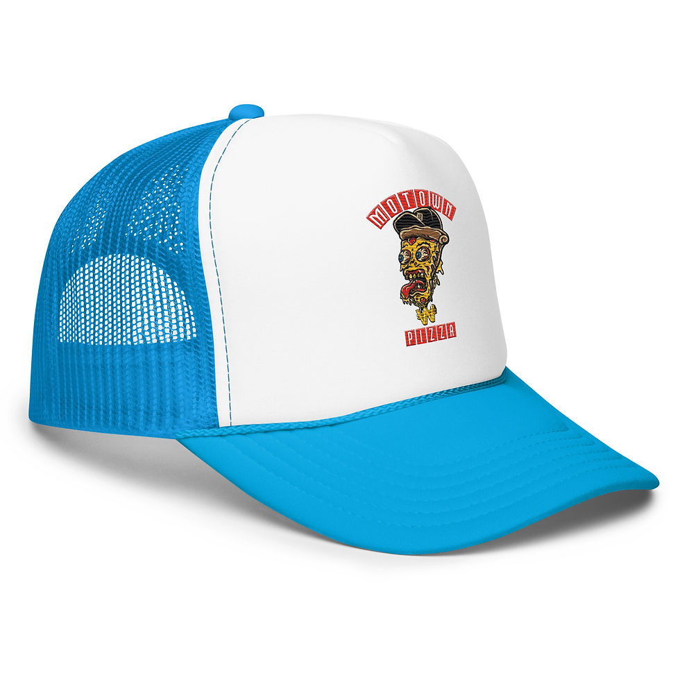 Thumbnail: Mo Pizza Embroidered Foam Trucker Hat  