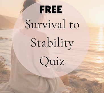 WHAT YOU'LL DISCOVERWhich of the 3 stages you're in right nowSurviving · Stabilising · Reb