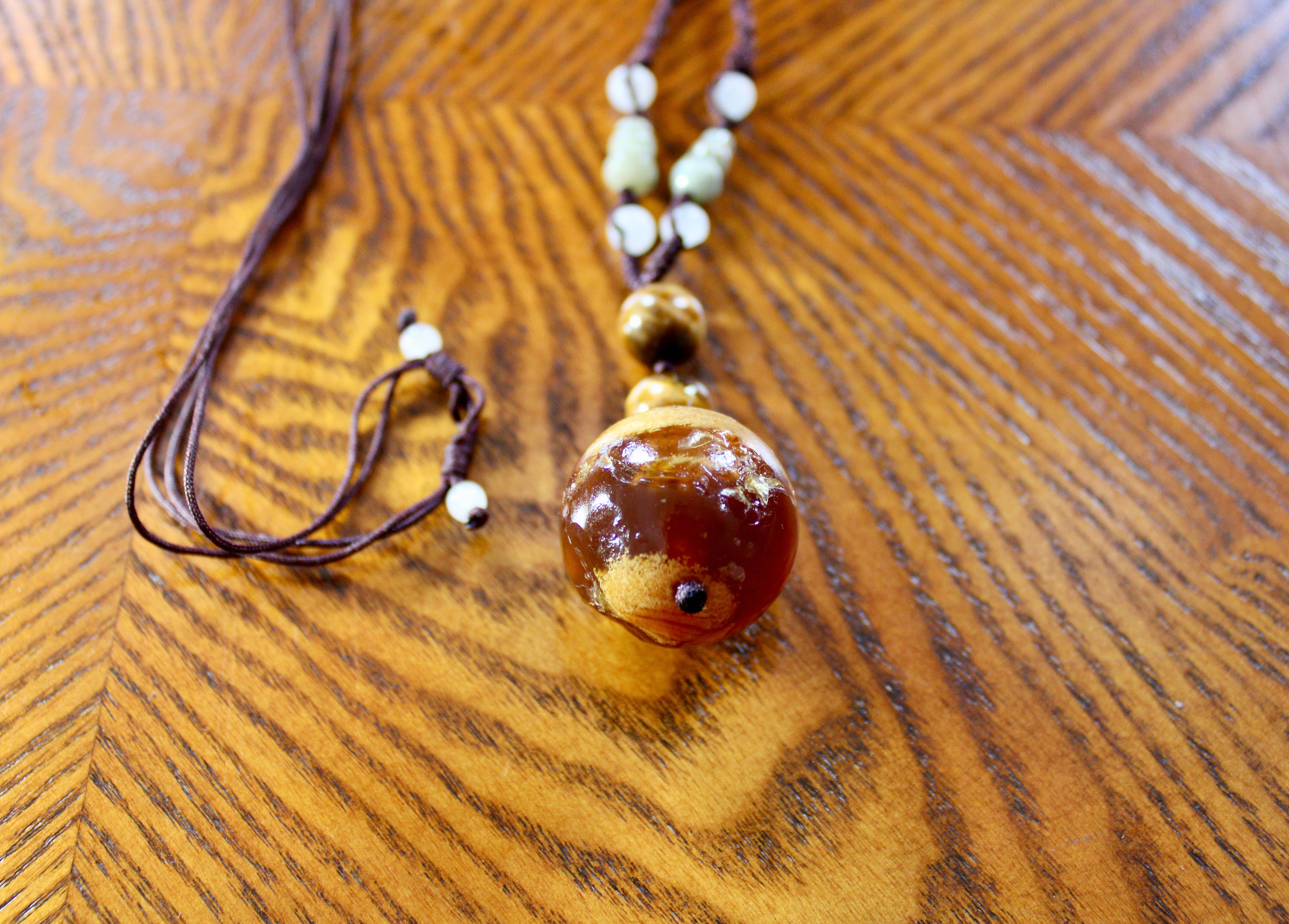 Baltic amber bead necklace