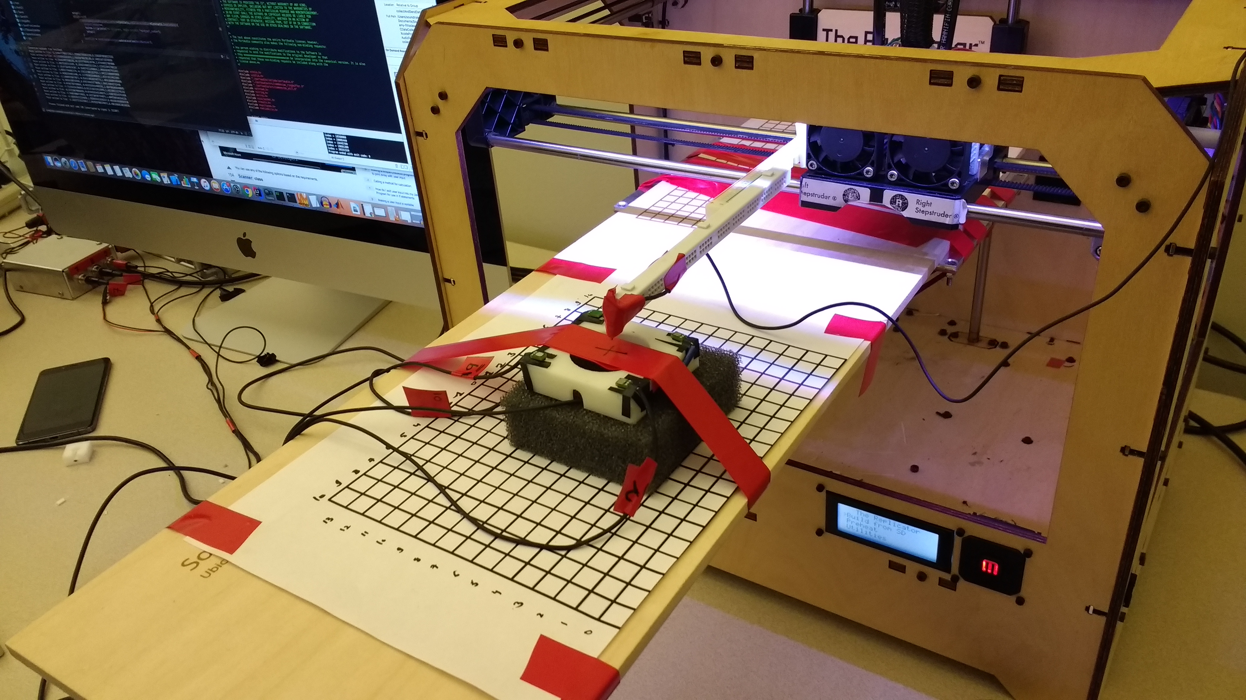 Setup for evaluation with MakerBot