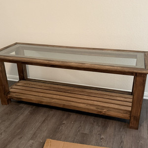 Glass Top TV Stand