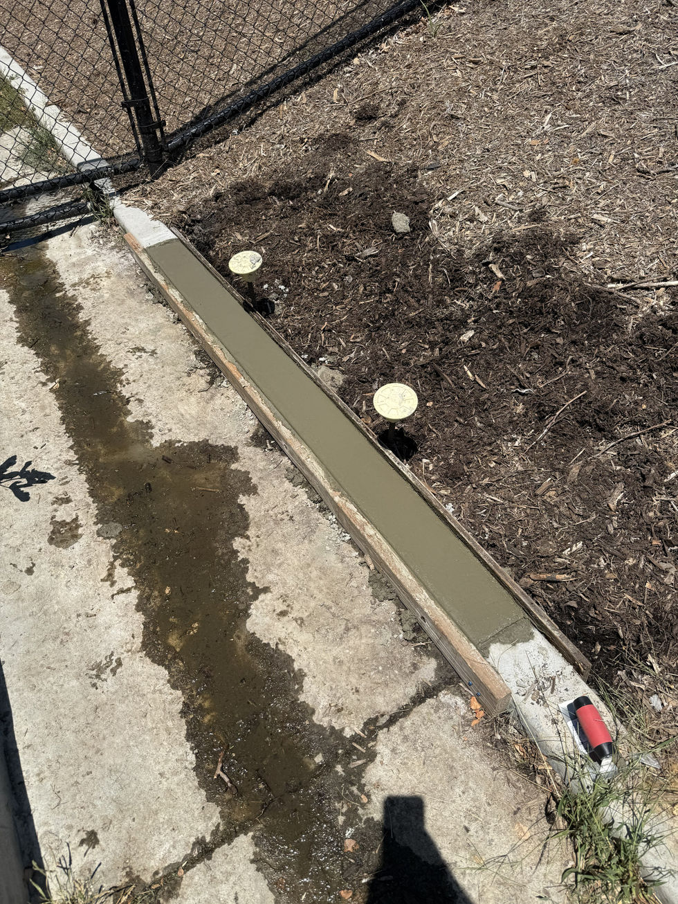 Curb Poured 1