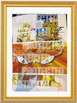 Miniatura: 17 Original Saint Seiya`s draw printed and signed by Masami Kurumada