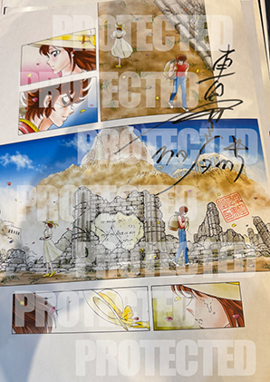 05 Original Saint Seiya`s draw printed and signed by Masami Kurumada
